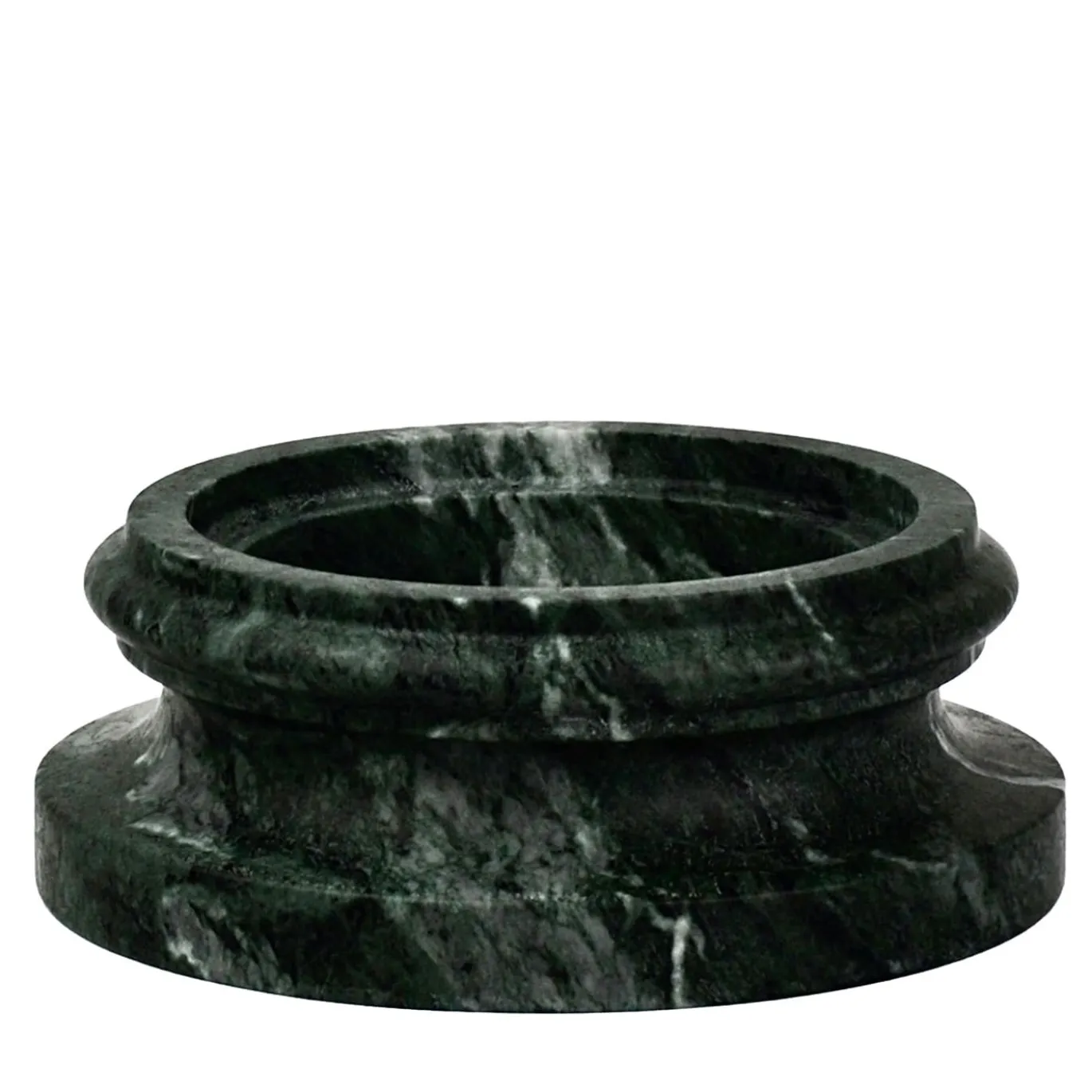 TE Vaso a colonna in marmo Guatemala verde satinato