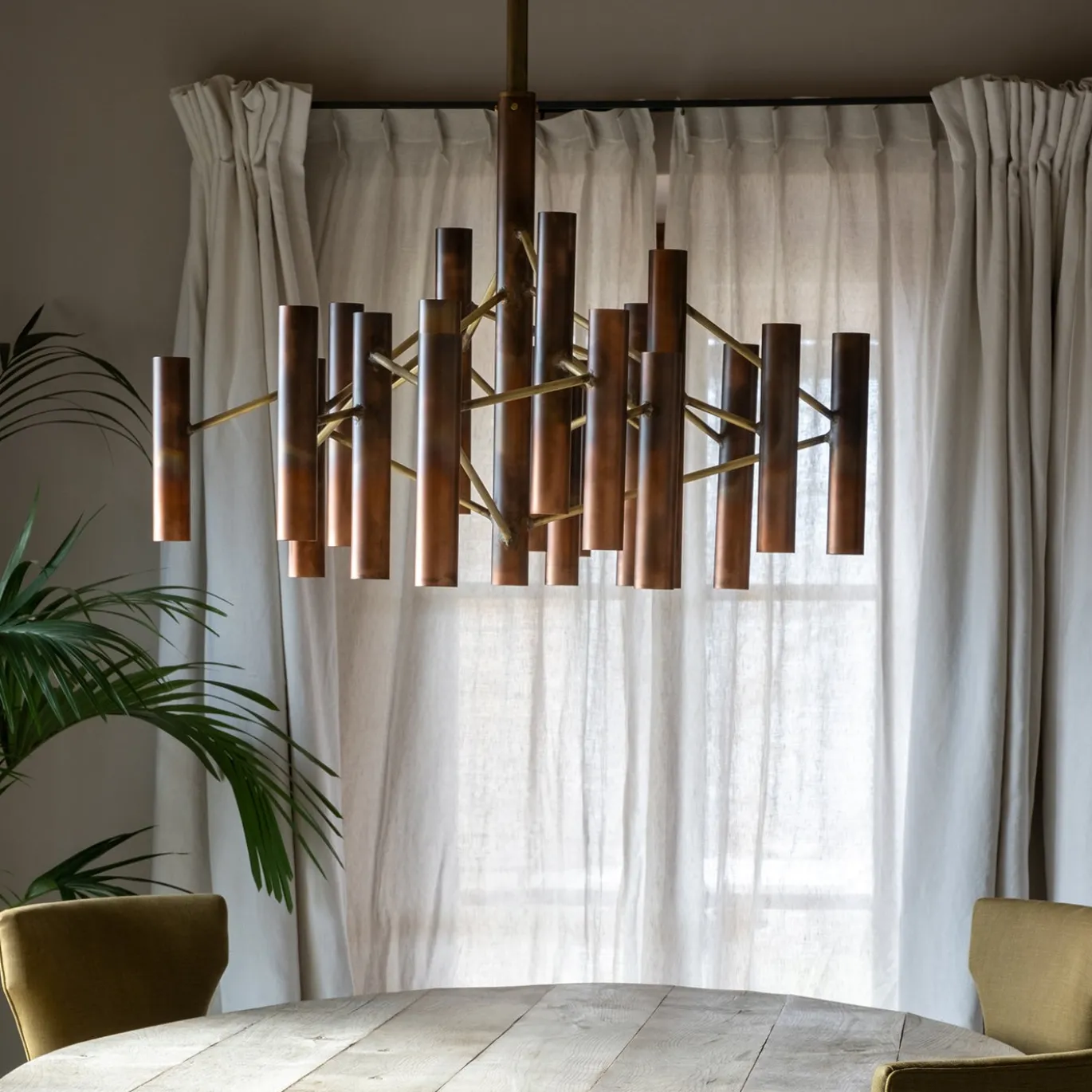 The Copper Tube Chandelier