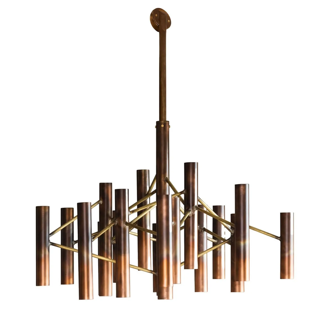 The Copper Tube Chandelier