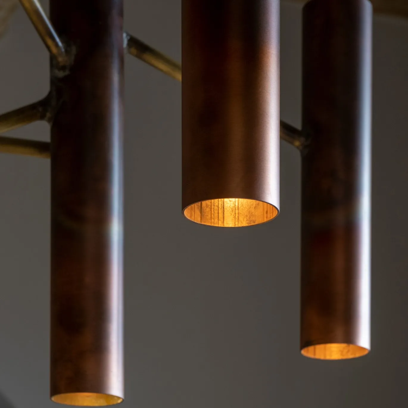 The Copper Tube Chandelier