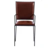The Simple Chair with Armrests in Cognac