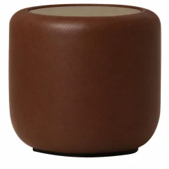The Vignette Leather Drum Table