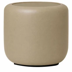 The Vignette Leather Drum Table