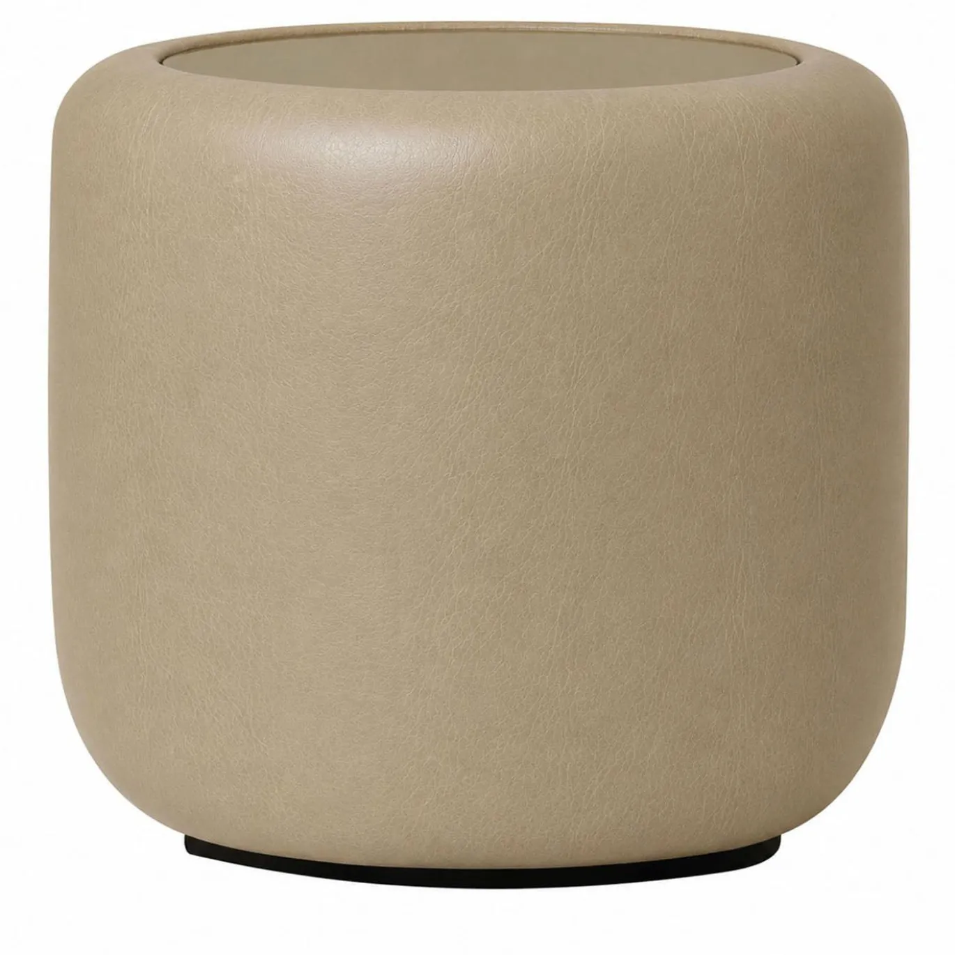The Vignette Leather Drum Table