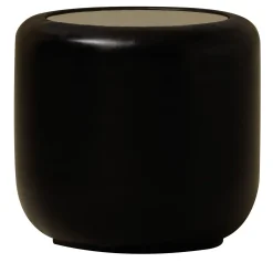 The Vignette Leather Drum Table