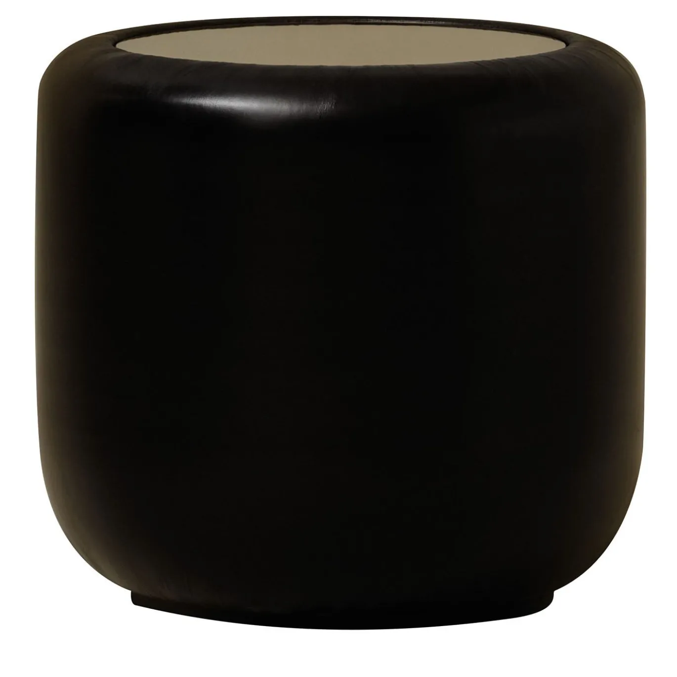 The Vignette Leather Drum Table