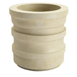 Tornio B Vaso grande in pietra calcarea leccese di Luca Scacchetti