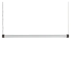 Trama S1 B Lampada a sospensione tubolare in vetro borosilicato trasparente