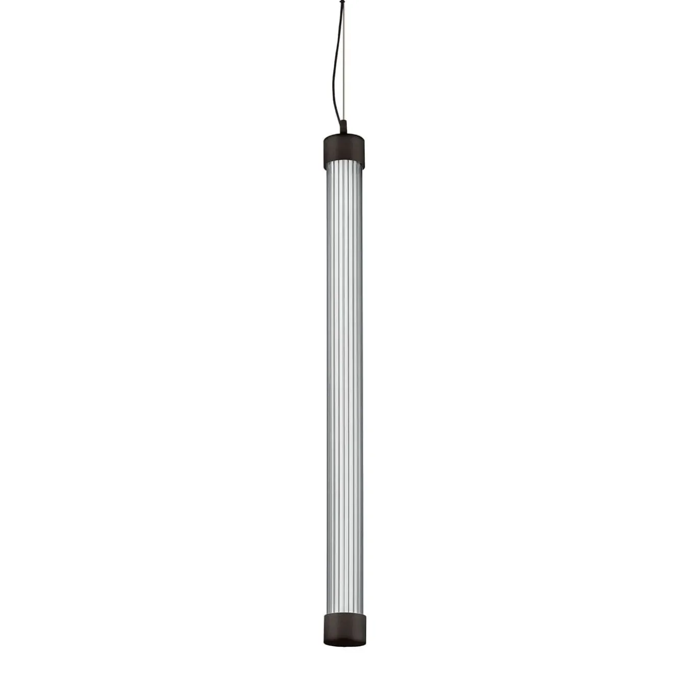 Trama S1 C Lampada a sospensione tubolare in vetro borosilicato trasparente