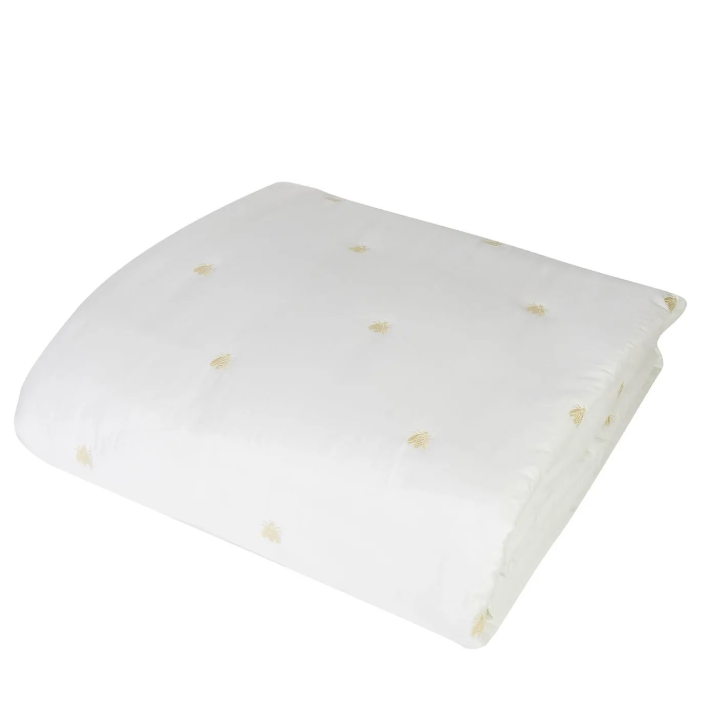 Trapunta Api in Raso Bianco