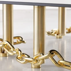 T2231 Tavolino con catena d'oro