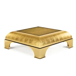 T138 Tavolino da caffè con foglia d'oro