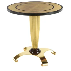 T137 Tavolino in foglia d'oro