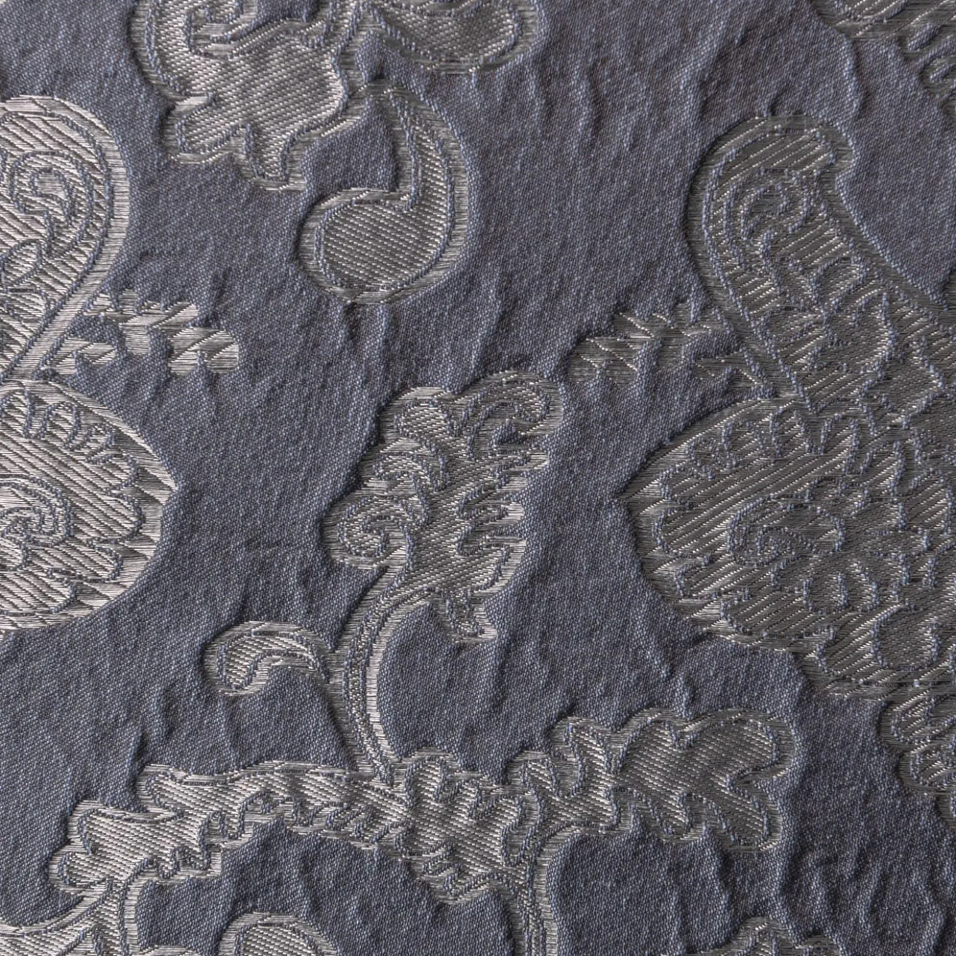 Tweedia Cuscino quadrato in jacquard azzurro floreale