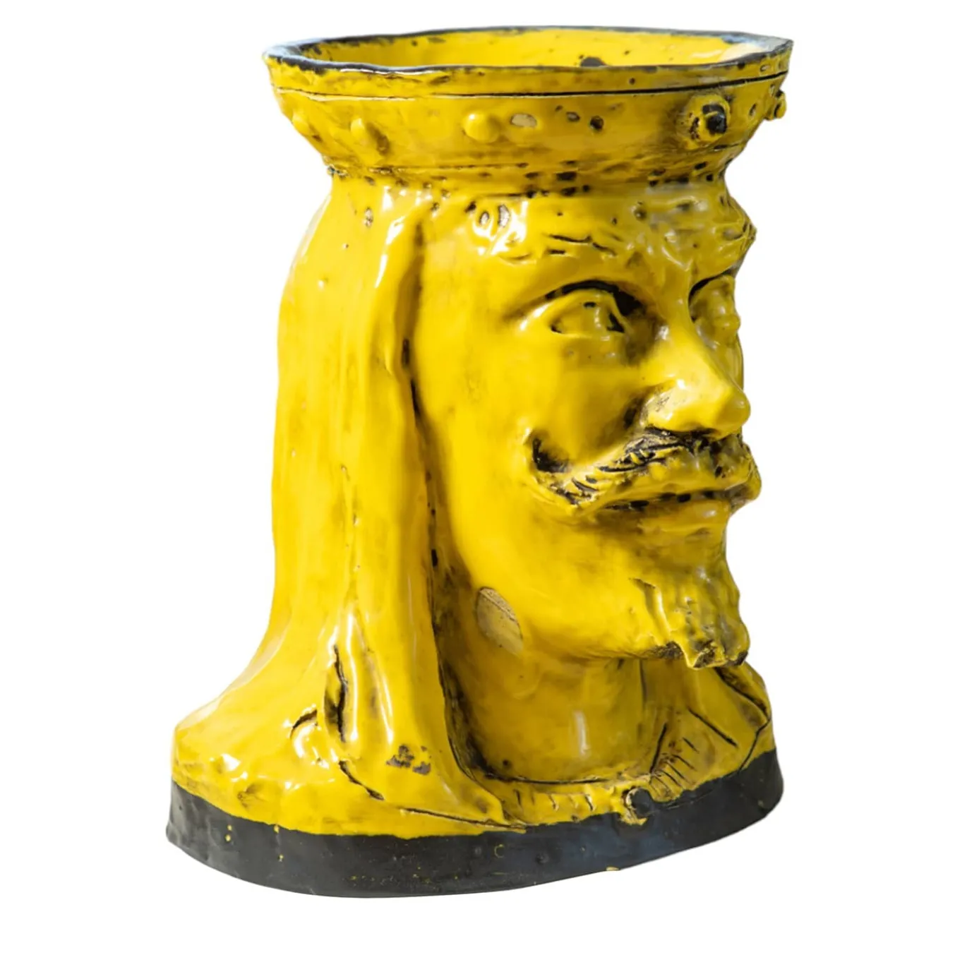 Un Tuffo nel Giallo Vaso antropomorfo in ceramica gialla