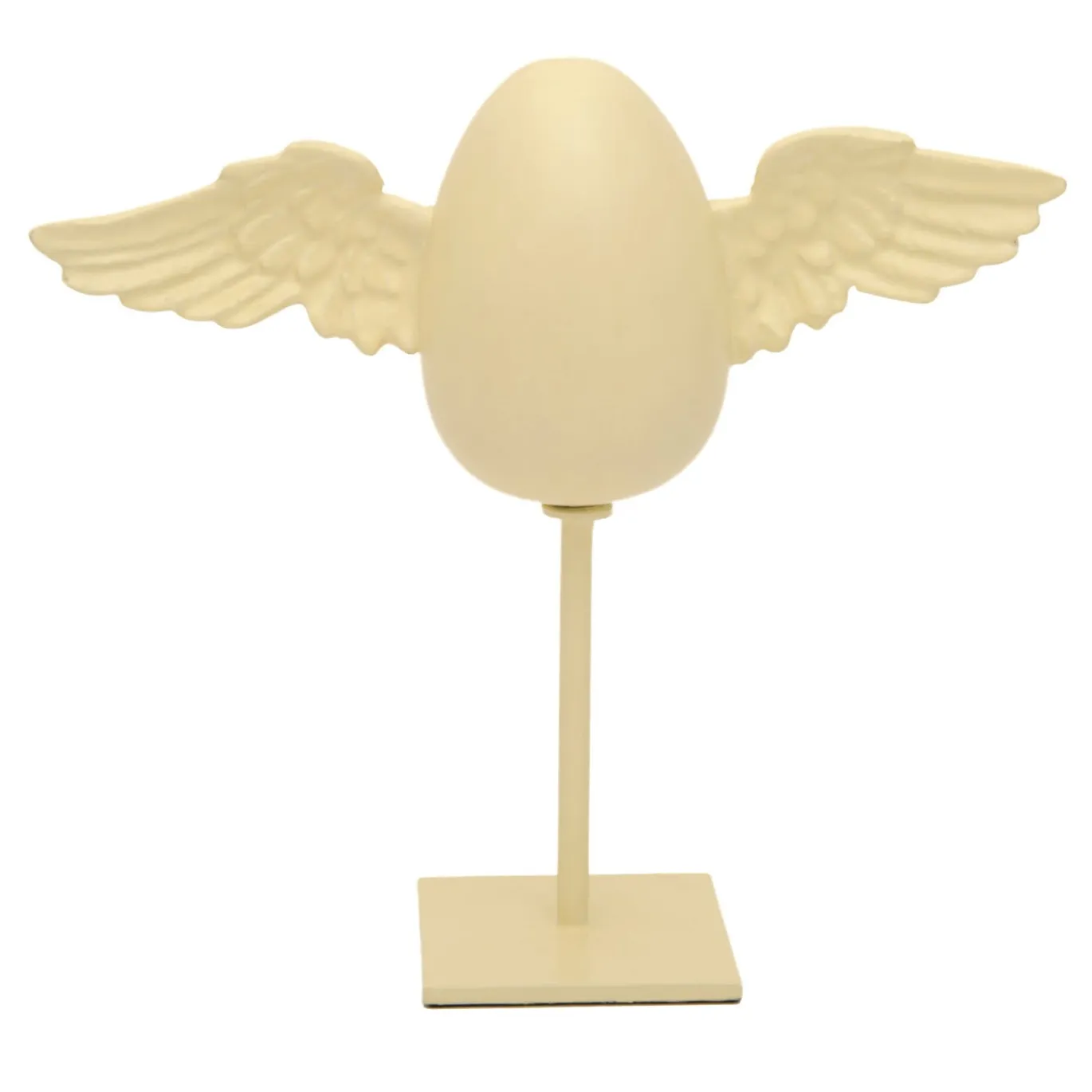Uovo di Partenope N°2 Bianco Piccola Scultura
