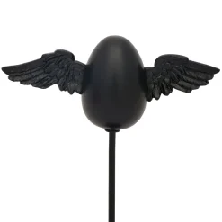Uovo di Partenope N°2 Nero Piccola Scultura
