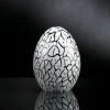 Uovo piccolo di vetro bianco