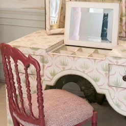Vanity San Samuele Color Onice Bianco Floreale con Specchio