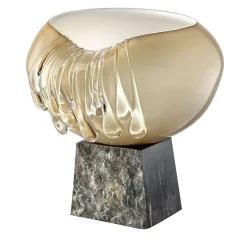Vasi decorativi in vetro ambrato Stravedamento