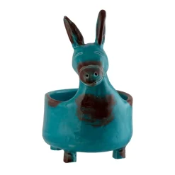 Vasi The Little Donkey in Ceramica Azzurra