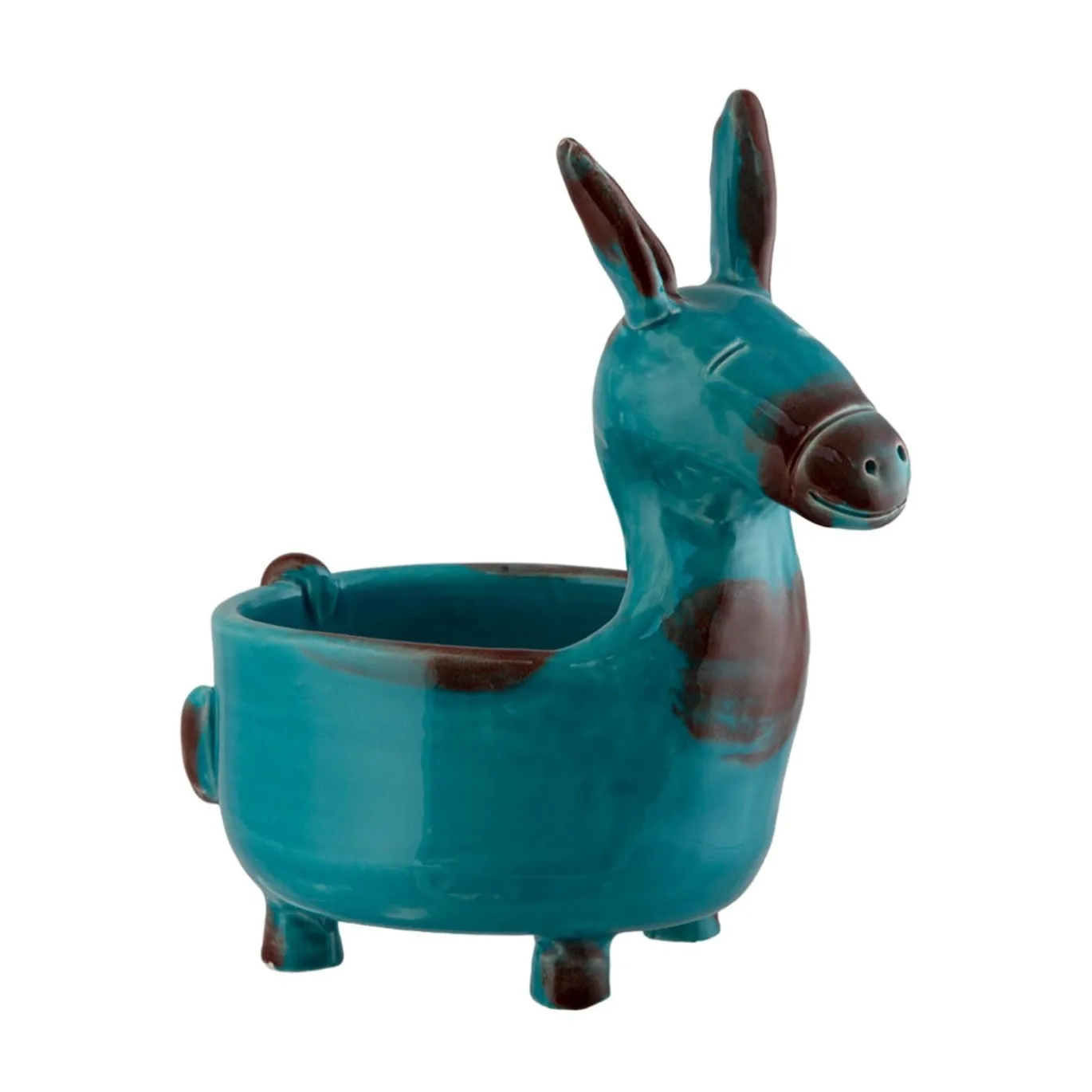 Vasi The Little Donkey in Ceramica Azzurra