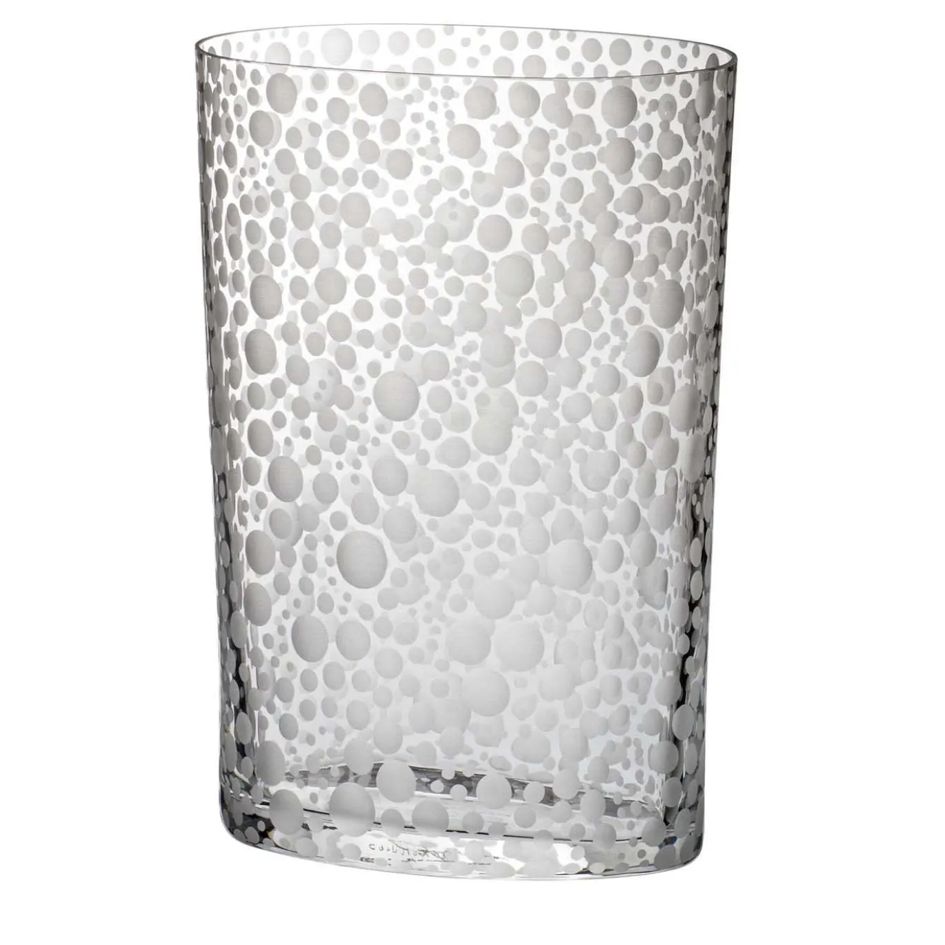 Vaso a base ovale Millebolle Small di Carlo Moretti