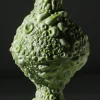 Vaso a bocciolo verde strutturato Reginetta