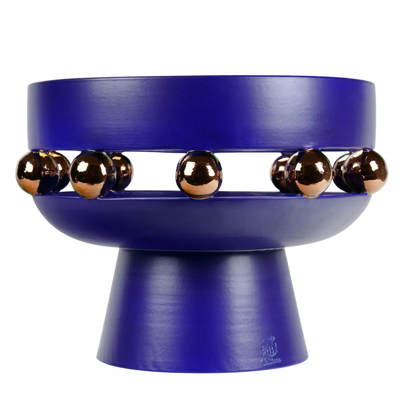 Vaso a ciotola Kósmos in Blu Ultramarine