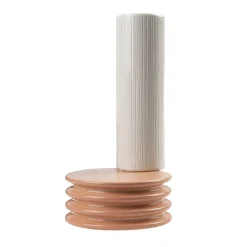 Vaso a 2 elementi in bianco e terracotta di Quincoces-Dragò