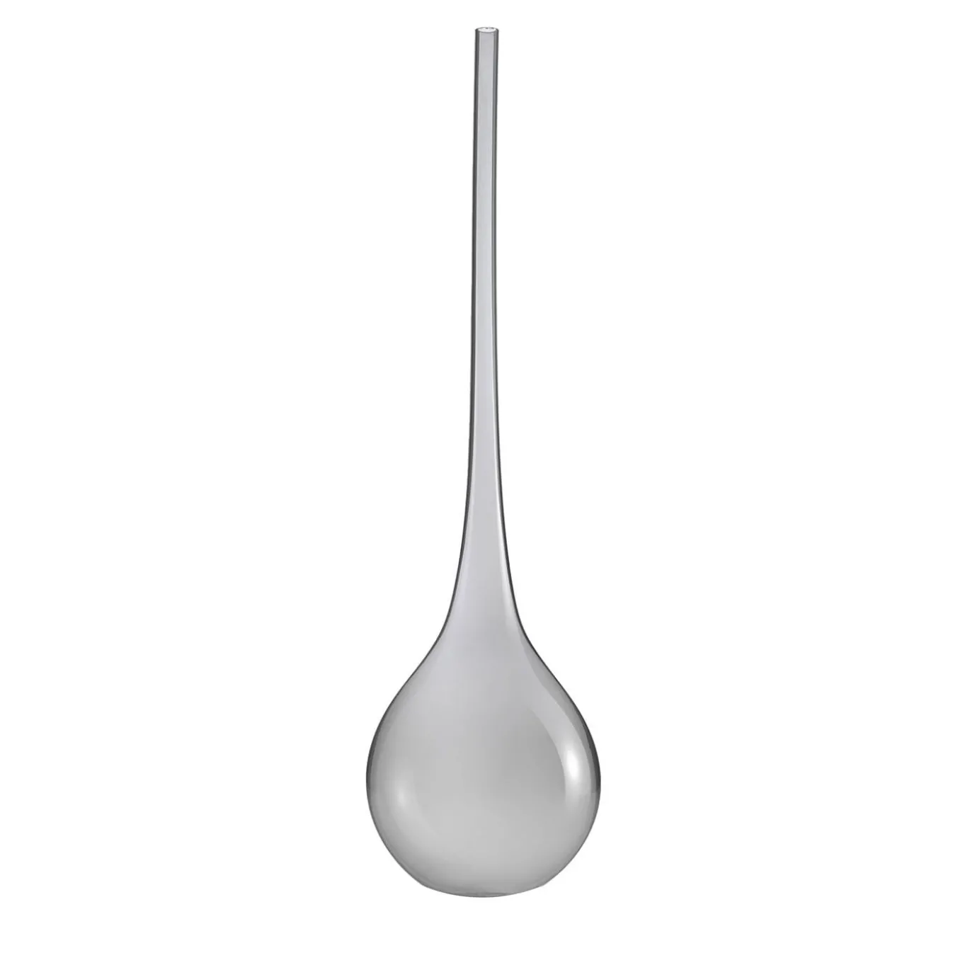 Vaso a forma di goccia grigio Bolle