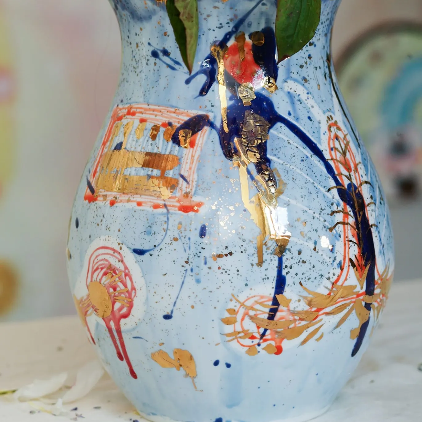 Vaso Afrodite blu