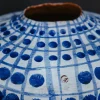 Vaso a grandi punti blu cobalto