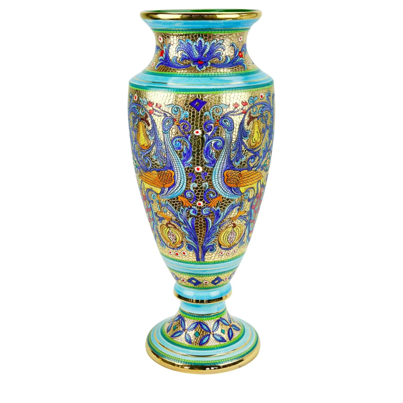 Vaso alto a mosaico