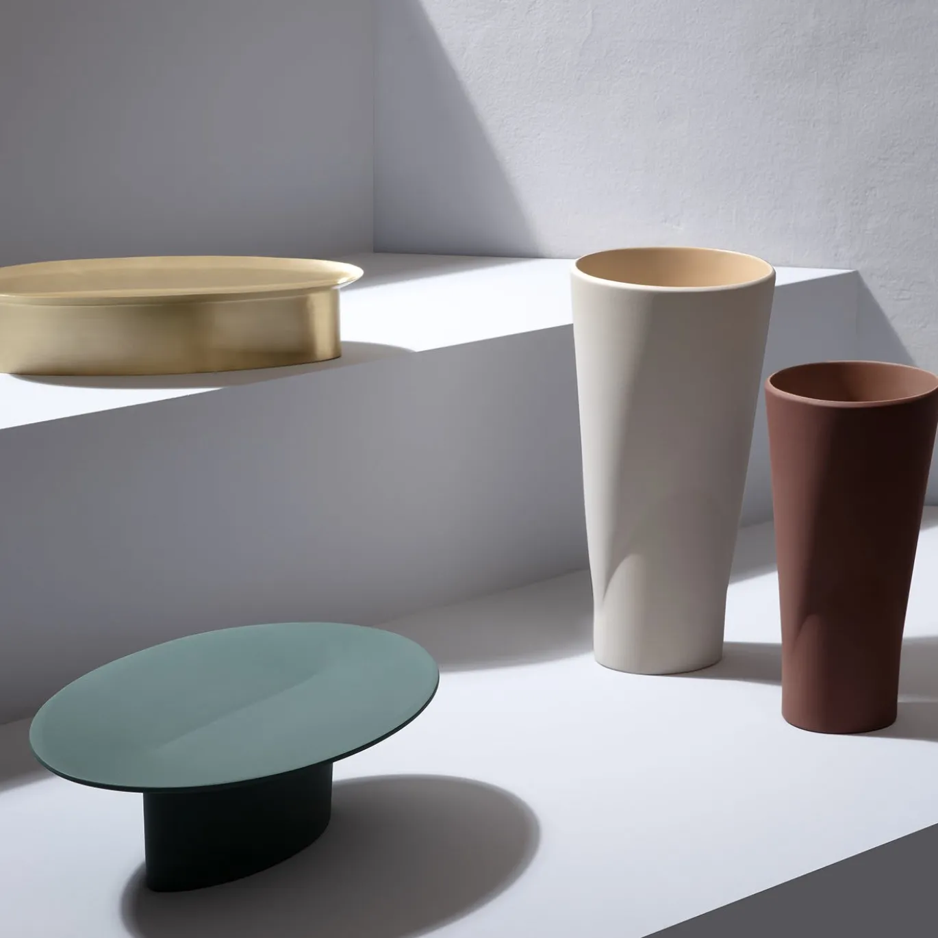 Vaso alto beige Chamelea