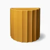 Vaso alto in ceramica gialla Half-Column di Objects Of Common Interest
