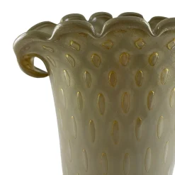 Vaso alto in vetro beige zoomorfo Conchiglia