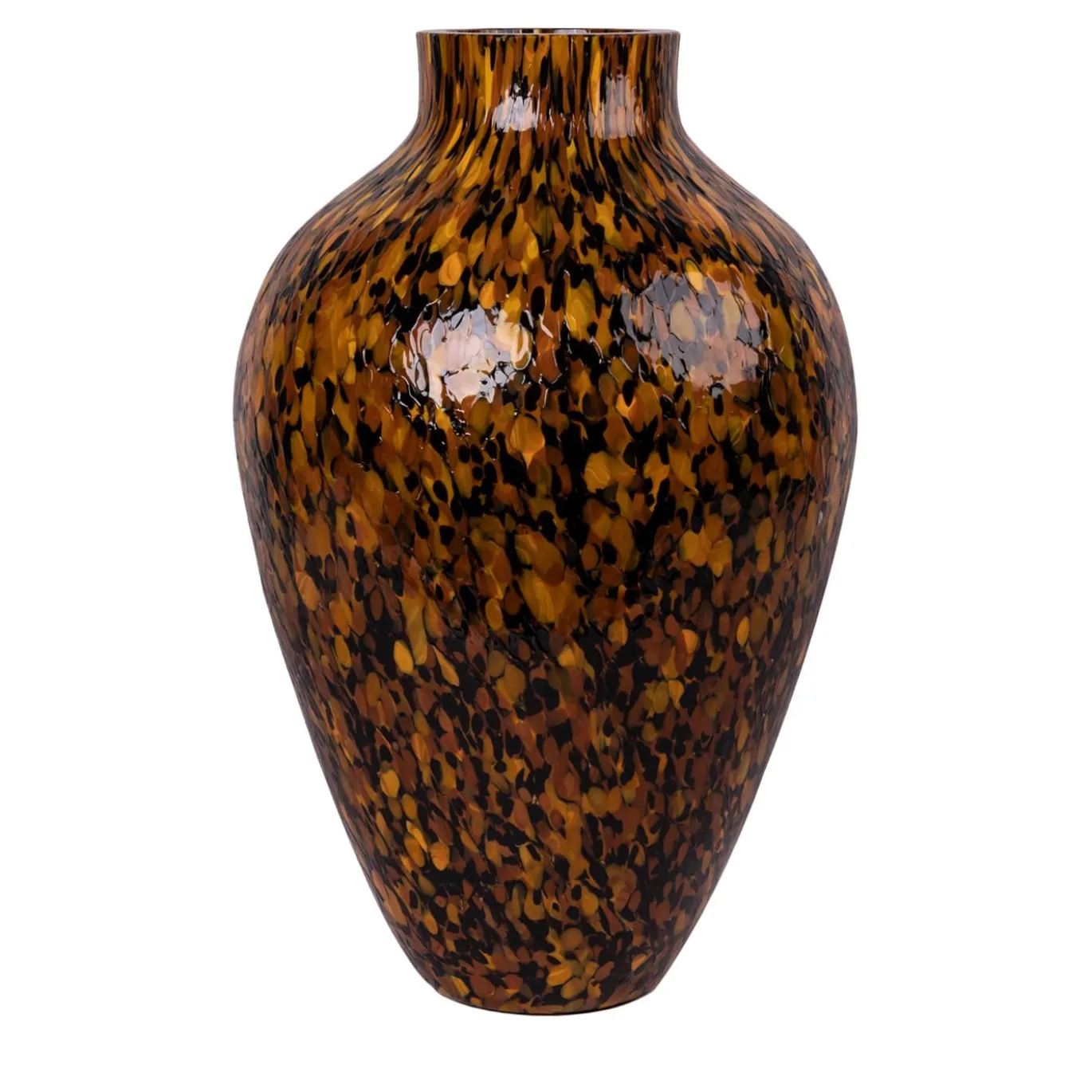 Vaso Alto in Vetro di Murano Leopardo Olla