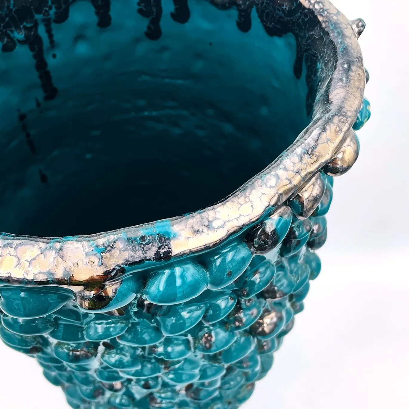 Vaso alto Onda Metallic Biscay Bay