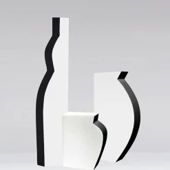 Vaso alto Pacay in bianco e nero