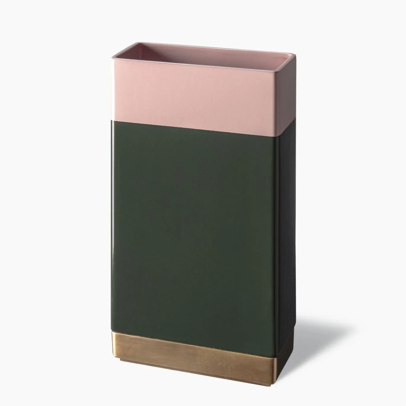Vaso alto rosa e verde di Dimorestudio