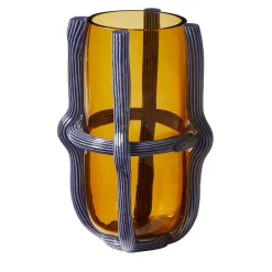 Vaso alto Sestiere viola e senape di Patricia Urquiola