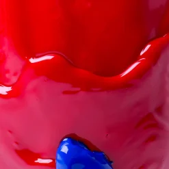 Vaso Amazonia grande in resina multicolore di Gaetano Pesce