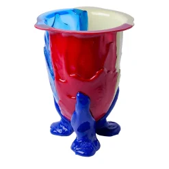 Vaso Amazonia grande in resina multicolore di Gaetano Pesce