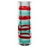 Vaso Anelli verde menta e rosso