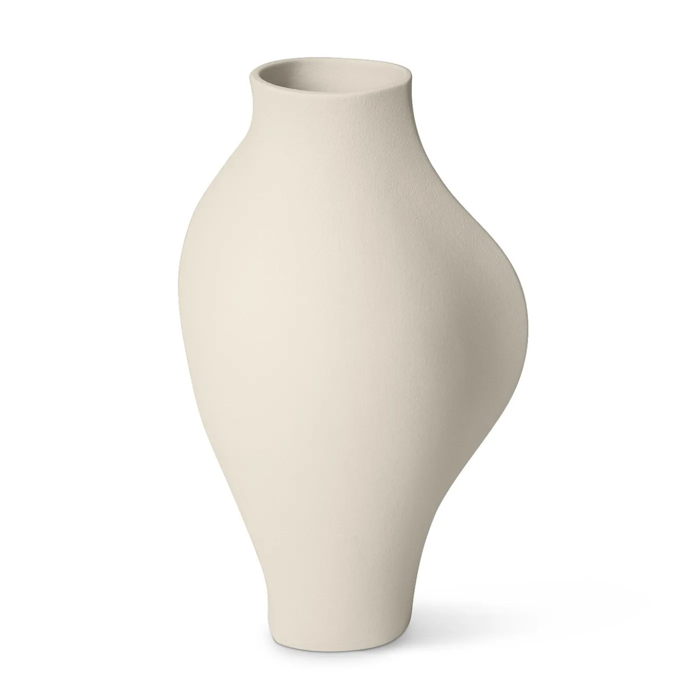 Vaso Anfora Augusta in porcellana bianca