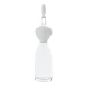 Vaso antropomorfo in vetro bianco Vecchia Dama di Gio Ponti