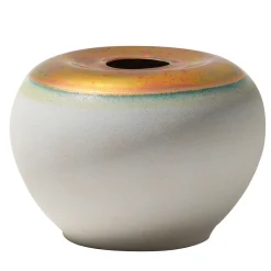 Vaso a pancia in su azzurro