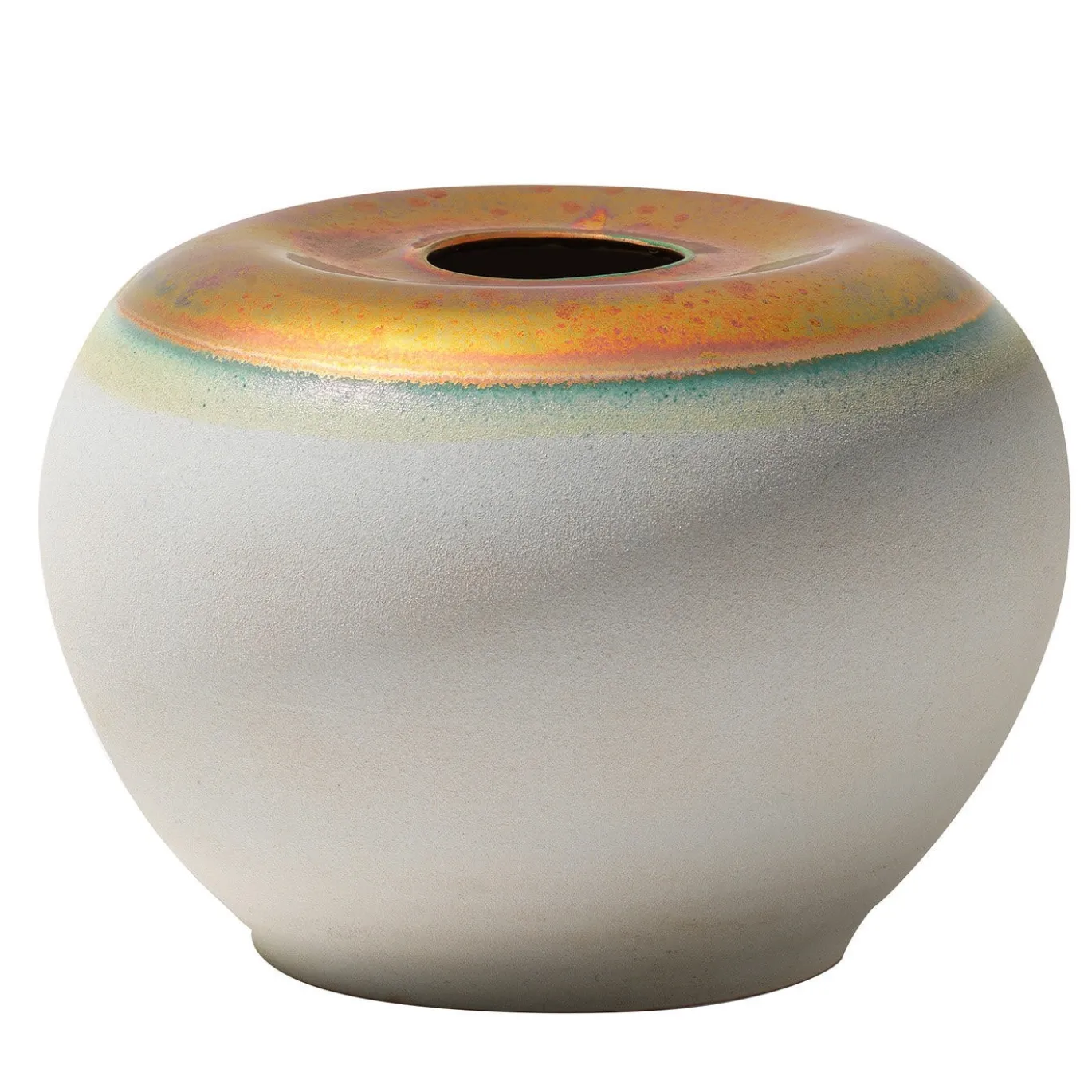 Vaso a pancia in su azzurro