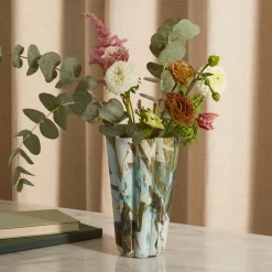 Vaso Aquamarine Bucket in Vetro di Murano
